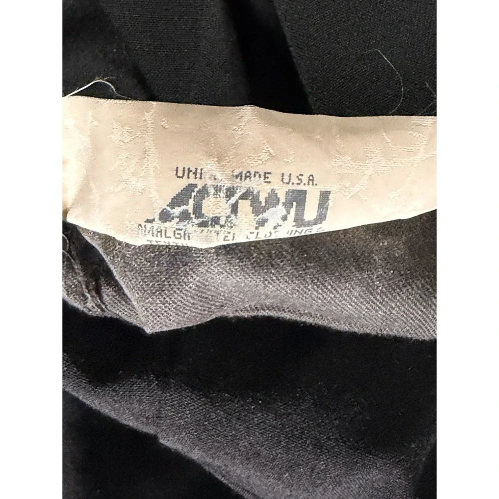 VTG Polo Ralph Lauren Pants Wool Pleated Cuffed Men 32x29 Black 80s Made In USA